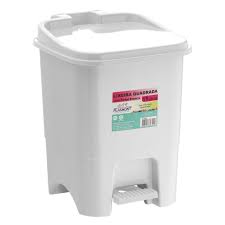 COD 7728 LIXEIRA CPEDAL BRANCA 15L